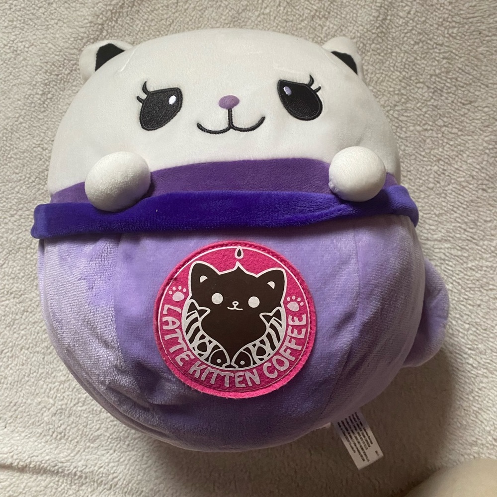 Cat Coffee Tea Cup Plushie